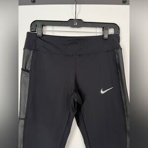 Nike Black Leggings with White Logo
